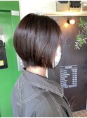ブリーチ毛にハイナチュラルな縮毛矯正