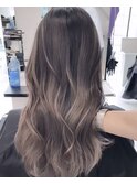 エアータッチバレイヤージュ白髪ぼかし／ケアブリーチハイライト