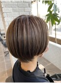 ショート×アッシュグレー