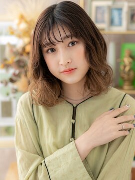 カバーヘア ブリス 戸田公園西口店(COVER HAIR bliss) グラデーションカラー韓国風ふわミディa戸田公園20代30代40代