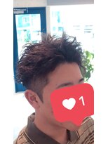 アミーコ(Amico)&nbsp;ソフトツイストパーマツーブロックショート刈り上げアップバング