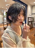 ボブパーマ ニュアンスカラー ヘルシースタイル