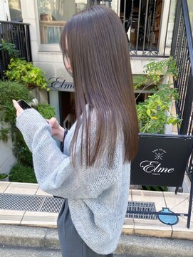 エルメ(Elme) ブリーチなしでも透明感赤み消しカラー★