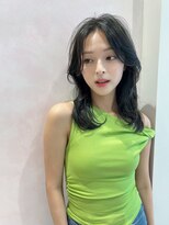 レア 渋谷(Le'a) 【Le'a】layer グレージュ 2wayバング