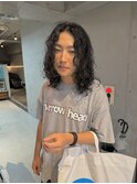 メンズパーマ_ロン毛