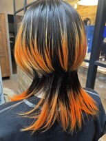 バジオットエイチ(BUZZIoT h)&nbsp;【エフェクトブリーチ】クラゲウルフ×オレンジバレイヤージュ