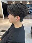 ダークアッシュ/ニュアンスパーマ/韓国マッシュ/スペインカール
