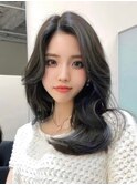 韓国風レイヤーカット顔まわりくびれオルチャン堀江