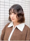 波巻きパーマ/ウェーブパーマ/ボブパーマ/ボブカット/バイカルテ
