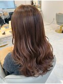 【山田】細かめグラデーションハイライトツヤブラウン