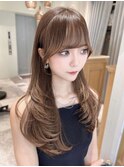 【Lond robin】木屋元一 前髪/顔まわり/2way/韓国/レイヤー