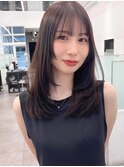 【レイヤーカット】韓国ヘア顔まわりカットロングレイヤー堀江