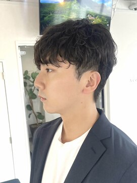 エイス 梅田 中津(Ace) シャドウパーマ　韓国風　韓国ヘア