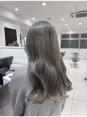 シルバーアッシュ/ダブルカラー/ブリーチカラー