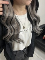 ヘアーデザイン ジェルム(Hair Design germe)&nbsp;グレーインナー×黒髪 /  YUDU