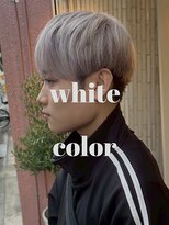 ヘアプレイスソル (HAIR PLACE SoL)&nbsp;white color /メンズカラー/ホワイト/ショート
