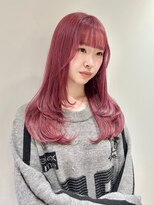 CHIC八王子【4月1日NEW OPEN(予定)】 ブリーチ1回ピンクカラー×レイヤーカット【八王子】