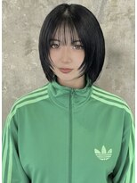 サーカス 町田(circus)&nbsp;暗髪×顔周りレイヤー　フェイクブラック/レイヤーカット/ボブ