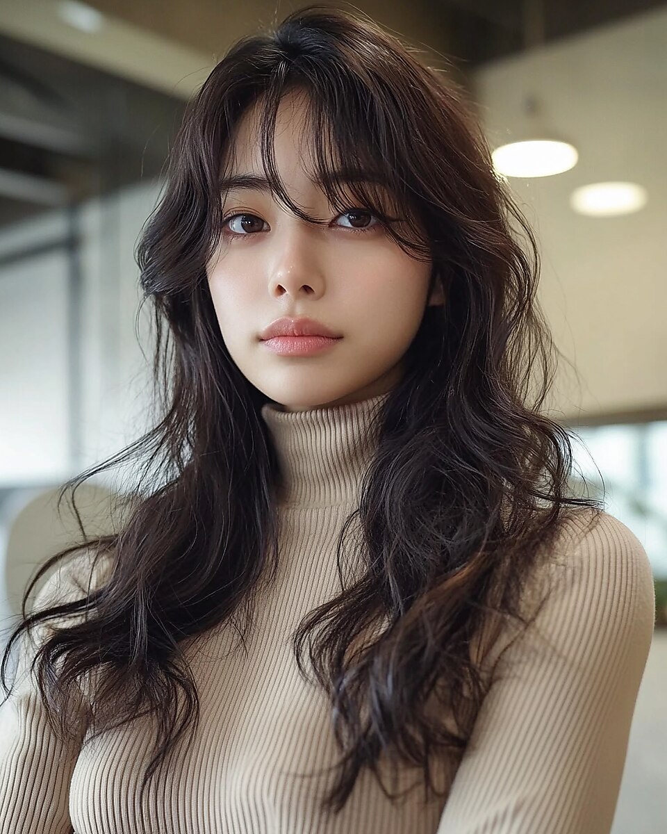 2026年春】デジタルパーマ ミディアムの髪型・ヘアアレンジ｜人気順｜4
