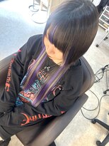 ヘアメイクサロン ゼロ(ZERO)&nbsp;ロングウルフに大量メッシュ(^^)/