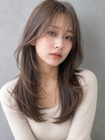 トリニティ(trinity) ブリーチなしダブルカラー・レイヤーカット・シースルーバング