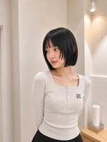 フォト 新宿三丁目(foto)&nbsp;髪質改善縮毛矯正地毛風ストレート切りっぱなしボブ