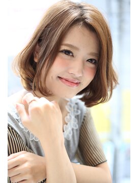 フォルテ 掛川店 大人っぽセンター分け【掛川美容室 波多野 ボブデザイン】