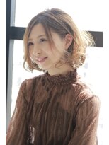 サイン ヘア イノベーション(sign HAIR INNOVATION)&nbsp;大人かわいい小顔ひし形ショートボブ＃前髪