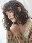 グレージュ×ニュアンスウェーブ＊