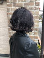 ヘアメイクエイト 丸山店(hair make No.8)&nbsp;【担当＊岩切祐樹】ダークラベンダー×切りっぱなしボブ