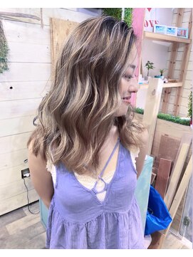 トーク 伊丹本店(TAL'KE) TAL'KE/バレイヤージュ×ホワイトアッシュ_528