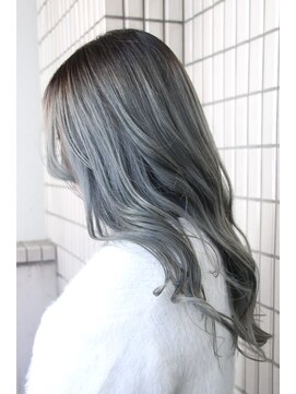 マティーナ ヘアー 池袋(Matina hair) 外国人風シャドウルーツ×シルバーグレージュ20代30代40代