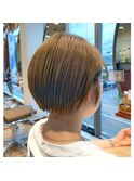 ♯ショートボブ♯オススメ♯ぱつっとボブ♯ベージュ♯高知美容室