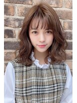 リークフー(Ree cu fuu)&nbsp;大人かわいいミディアムウェーブヘアー♪藤沢　小顔