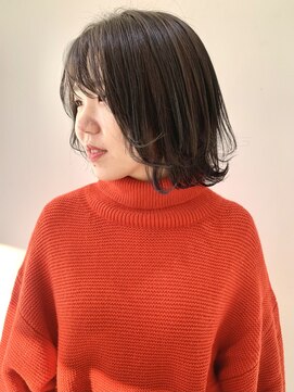 フォーク FOLK 【FOLK】外ハネにしてイメージチェンジ☆暗めでも透明感カラー♪