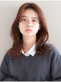 大人可愛い20代30代40代 無造作レイヤーミディアム