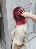 レッドバレイヤージュ/デザインカラー/外ハネボブ