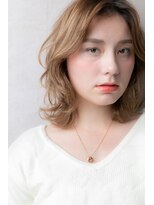 カバーヘア ブリス 川口(COVER HAIR bliss)&nbsp;透け感外国人風カラーセンター分けボブウルフY川口10代20代30代