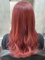 ヘアーサロン トランク(TRUNK) ピンクレッドカラー