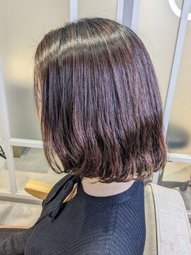 ナカドット エマノン 池袋(__naka.__ EMANON) ストカールでショートパーマ・ブラウンヘアー