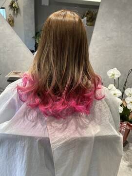 レイン(rain) グラデーションピンク