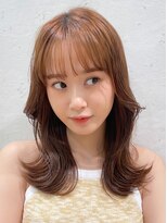 ロンドプランタン 恵比寿(Lond Printemps)&nbsp;くびれヘアを作るレイヤーカット　かわいくなりすぎない前髪