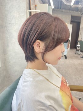 リミットバイアフィナー 大宮店(limit by Afinar) パールピンク×丸みショート