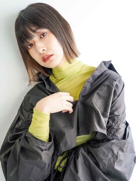 シェル 吉祥寺(shell) くびレイヤーエモージュ前髪モテベージュレイヤーミディ/吉祥寺