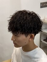 メンズギフト(men's GIFT)&nbsp;刈り上げツーブロックツイストスパイラルパーマメンズマッシュ