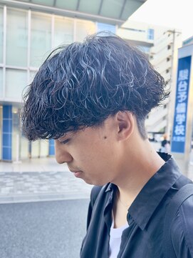 オーガニック アトリエ 大宮(organic+atelier) 縦落ちツイストスパイラルパーマメンズパーマ波巻きツイスパ