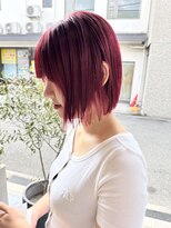 シダ(sida)&nbsp;ブリーチあり◎チェリーレッド！