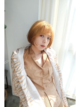 ネス(ness) ハイトーンカラー/グラデーション/ケアブリーチ/ボブ/ベージュ