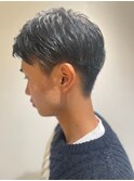 MEN'SHAIRアッシュブラック刈り上げショート