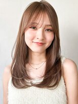 キリ 表参道(kyli) シースルーバング黒髪ボブルフネビージュ小顔ワンレン前髪